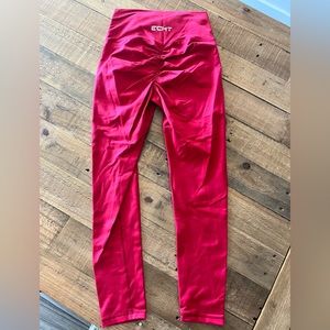 Echt, scrunch butt legging, red, good used condition